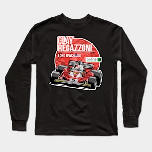 Clay Regazzoni 1976 Long Beach Long Sleeve T-Shirt